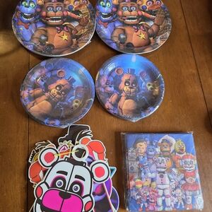 FNAF FIVE NIGHTS AT FREDDY'S PARTY DECOR LOT FN4 PT9
